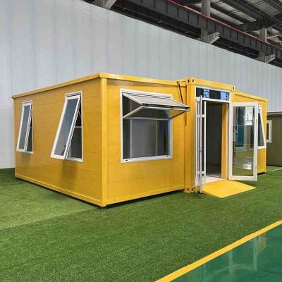 20ft 40ft expandable container house with solar energy