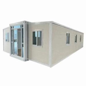 mobil-homes modernes, maison portable à 2 chambres, conteneur préfabriqué extensible